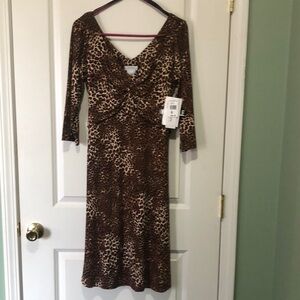 K & Company leopard print dress